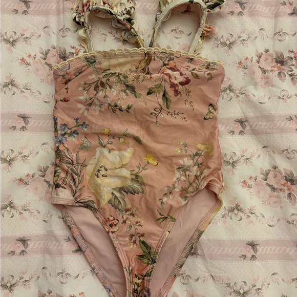 Zimmermann Pink Floral Swimsuit